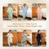 Michley Blue Dinosaur Flannel Kudła Śpiwała Zimowa odzież snu Słodka kreskówka Bodysuit Sleepsack Pajama z stopami chłopcy dziewczyna 240108