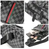 Casual Waist Bags New Business and Leisure Checkered Chest Bag Korean Edition Men's Bag Single Shoulder Bag Crossbody Bag Trendy Backpack Small Body Bag