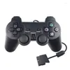 وحدات التحكم في اللعبة عصا التحكم السلكية وحدة التحكم gamepad مزدوجة الاهتزاز clear joypad ل 2 ps2 gamepads الملحقات ألعاب التوصيل acc otglt