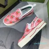 2024 Schuhe Italienischer Luxus Weiß Rosa Klassischer Jacquard Denim Vintage Damen Herren Slip On Slide