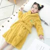 Arrival Bathrobe Kids Fashion Flanel Warm Sleepwear for Big Girls Autumn Winter Children Cartoon Nightgowns Baby Pajamas 240108