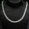 Véritable rappeur or glacé Hip Hop bijoux pour hommes 8mm 10k or massif laboratoire cultivé diamant chaîne à maillons cubains