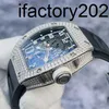 VS Factory Watch Richa Tourbillon Swiss Automatic Ruch RM010 AG WG Shell Outer Diamond Diamond Stół mechaniczny