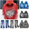 Vår- och hösten Hellstar Sports Suit Designer Hoodie Long Sleeve Pants Pullover Street Hip Hop Retro Alfabet Print Hög personlig Hell Star GD36 B1S6 PD6W