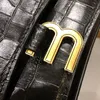 Mode Femmes Totes Sac de designer de luxe de haute qualité en cuir de crocodile Flip classiques rétro une épaule sacs à bandoulière designer femme sacs à bandoulière avec boîte