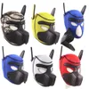 20 stili in neoprene cucciolo gioca cane cappuccio maschera sadomaso bondage schiavo pet gioco di ruolo maschera per cuccioli museruola rimovibilecoppia flirt giocattolo del sesso 240109