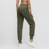 Trajes de yoga Pantalones de jogger Mujeres Tie Cintura Gimnasio Leggings Transpirable Pantalón de secado rápido para entrenamiento Correr Entrenamiento Fitness Ropa activa