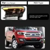 Front Lamp Drl Daytime Running Light Car Accessories for Ford Ranger LED-strålkastare 16-20 Streamer Turn Signal High Beam Angel Eye Projecto