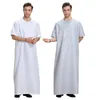 Ethnic Clothing Summer Abayas Eid Musulman De Mode Homme Man Abaya Muslim Dress Robe Saudi Arabia Kleding Mannen Kaftan Oman Islam