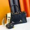 Tatil kahverengi çiçek çantası yüksek kaliteli alışveriş çantaları üst tutamak lüks tasarımcı deri omuz çanta kadın erkek debriyaj crossbody moda kılıf el çantası