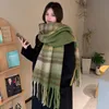 Kvinnliga damer Tassel Cape Coat Fringe Poncho Stripe Print Bohemian Shawl Scarf Winter Africa Fashion Cloak T384 240108