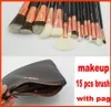 Makeup Brush kit 15pcs set Professional brushes Powder Foundation Blush Make up Brushes Eyeshadow brush Kit DHL 5092862