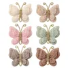 Accessoires pour cheveux, pinces à papillon tricotées, épingles à cheveux douces faites à la main pour enfants en bas âge, Barrettes à nœuds pour bébés filles