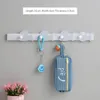 Cute Cartoon House Wall Hanger Hat Scarf Keys Holder Vintage Wooden Key Organizer Wall Coat Hook Storage Rack Hanging Home Decor 240108