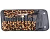12st per set Women Pro Makeup Brush Set Cosmetic Tool Leopard Bag Borstes Kit RRA38966779351