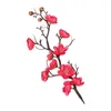 Dekorativa blommor Silk Flower Artificial Plum Blossom Arrangement Tabell Tillbehör År Bröllop Hemmakontor Dekor