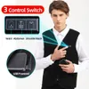 Verwarmd vest met 10 zones Heren Dames USB Elektrisch zelfverwarmend vest Verwarmd vest Verwarmde jas Wasbaar Thermisch verwarmde kleding 240108