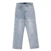 Men's Jeans 2024 Fashion Trousers Denim Pants Streetwear Hip Hop Low Rise Baggy For Men Korean Women Cargo Punk Clothe