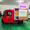 Consultation sur les prix Camion de bière électrique mobile personnalisé avec tricycle de vente de bière commerciale intégré au vent, à l'eau et au refroidissement