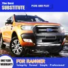 Per Ford Ranger LED Faro 16-21 Accessori Auto Testa Della Lampada Streamer Indicatore di Direzione DRL Luce di Marcia Diurna Luce Diurna