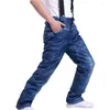 Pantaloni da sci Jeans in cotone caldo resistente all'usura antivento impermeabile ispessito