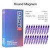 Pro Round Magnum Rm% 100 Orijinal Sterilize Dövme İğne Makyaj Kalıcı Dövme Kartuş Aksesuarları 20pcs/Kutu 240108