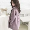 Automne filles laine manteaux d'hiver mélanges veste double face synthèse manteau mi-longueur décontracté vêtements pour enfants vêtements pour enfants 240108