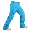 Pantalon de ski imperméable randonnée pour hommes et femmes doublé polaire neige Ski Softshell Snowboard hiver