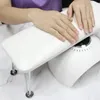 Nail Arm Rest with Bracket Professional Stand Table Desk for Home Nail Dryer Nail Arm Rest Hand Pillow Cushion Table Manicure 240108