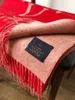 2024 Sciarpa del progettista di marca Sciarpe di lusso V Scialle di cashmere spesso Donna Lungo inverno Wram Pashmina Lungo rosso Avvolge Hijab con nappa con scatola