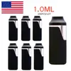 Penna Vape usa e getta da 1 ml Vaporizzatori per sigarette elettroniche Baccelli vuoti Carrelli Carrelli per olio denso Penne Ricaricabili Batteria da 280 mAh Bobina in ceramica Snap Top USA STOCK 200 Pz / lotto OEM Lgo