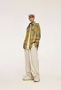 Camisa a cuadros amarilla clásica americana Retro, abrigo, otoño/invierno, nuevo producto, camisa de manga larga a cuadros con bolsillo