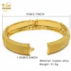 Luxury Dubai Gold Color Bangles for Women 24k Gold Plated Indian African Armets Charm Wedding Etiopiska arabiska handsmycken 240108