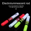 10pcspack Outdoor CR322 Battery Operated Glowing Night Fishing Float Tail Sports Light Stick Bright Visual Assistant Luminous 240108