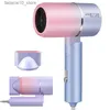 Hair Dryers Wind Blower Hot Air Negative Ion Hair Blower Dryer Mini Travel Portable Handle Adjustable Electric Hair Dryer Smooth Style Tool Q240109