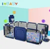 IMBABY Baby Playpen Dry Pool With Balls Baby Fence Playpen For born For 06 Years Old Children Safety Barrier Bed Fence SH1909239442279