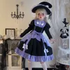 Robes décontractées Vintage gothique Lolita OP robe femmes victorienne Y2k Punk Halloween princesse fête filles Harajuku douce soirée mignonne