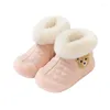 Erste Wanderer Kind Schuhe Weibliche Baby Weiche Sohlen Baumwolle Schuh Anti Slip Spaziergang Für Herbst Winter Schnee Stiefel Prinzessin