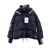 Jaquetas masculinas para baixo jaquetas de inverno puffer bordado jaqueta longa com capuz solto casaco feminino causal