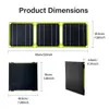 Leistungsstarkes, flexibles Solarpanel für den Außenbereich, 5 V, 40 W, tragbarer Akku, Mobiltelefonladung PD 30, 9 V, 12 V, für USB-A-C-Zellen, Powerbank 240108