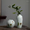 Vaser Jingdezhen Hydroponic Ceramics Small Vase Set Living Room Creative Flower Arrangement Floral Home Accessories