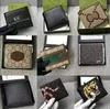 高級デザイナーパリ格子縞のスタイルハイエンドメンズウォレットクレジットカードホルダー財布の男性財布ファッション女性ビルフォールドハンドバッグ財布
