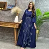 Vestidos elegantes marroquinos kaftan vestidos de noite formais renda azul apliques uma linha árabe muçulmano sábio vestidos de ocasião especial até o chão