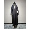 Roupas étnicas Dubai Abaya Mulheres Muçulmanas Bordado Cardigan Longo Maxi Vestidos Hijab Turquia Kimono Islam Árabe Robe Kaftan Eid Party