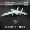 1100 Sukhoi SU35 Super Flanker Replica Fighter Model Military Aircraft Scale Aviation World War Plane Collectible Miniature Toy 240108