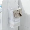 Laundry Bags Wall Mounted Basket Hanging Organization Bedroom Dormitory Window Dropship