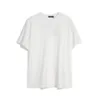 24SS Men Designer TEE T Shirt Velvet Fabric podwójna liter