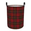 Wäschesäcke, Royal Tartan Plaid-Korb, faltbare Textur, Gingham-Kleidung, Spielzeugkorb, Aufbewahrungsbehälter für Kinderzimmer