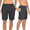 Shorts pour hommes en gros personnalisé séchage rapide hommes 2 en 1 double pont sport de sport avec poche de téléphone doublure de compression fermeture à glissière maille courte