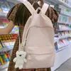 School Bags Women Kawaii Pink Ladies Laptop Book Bag Trendy Girl Cute Nylon Backpack Fashion Female Travel College Cool